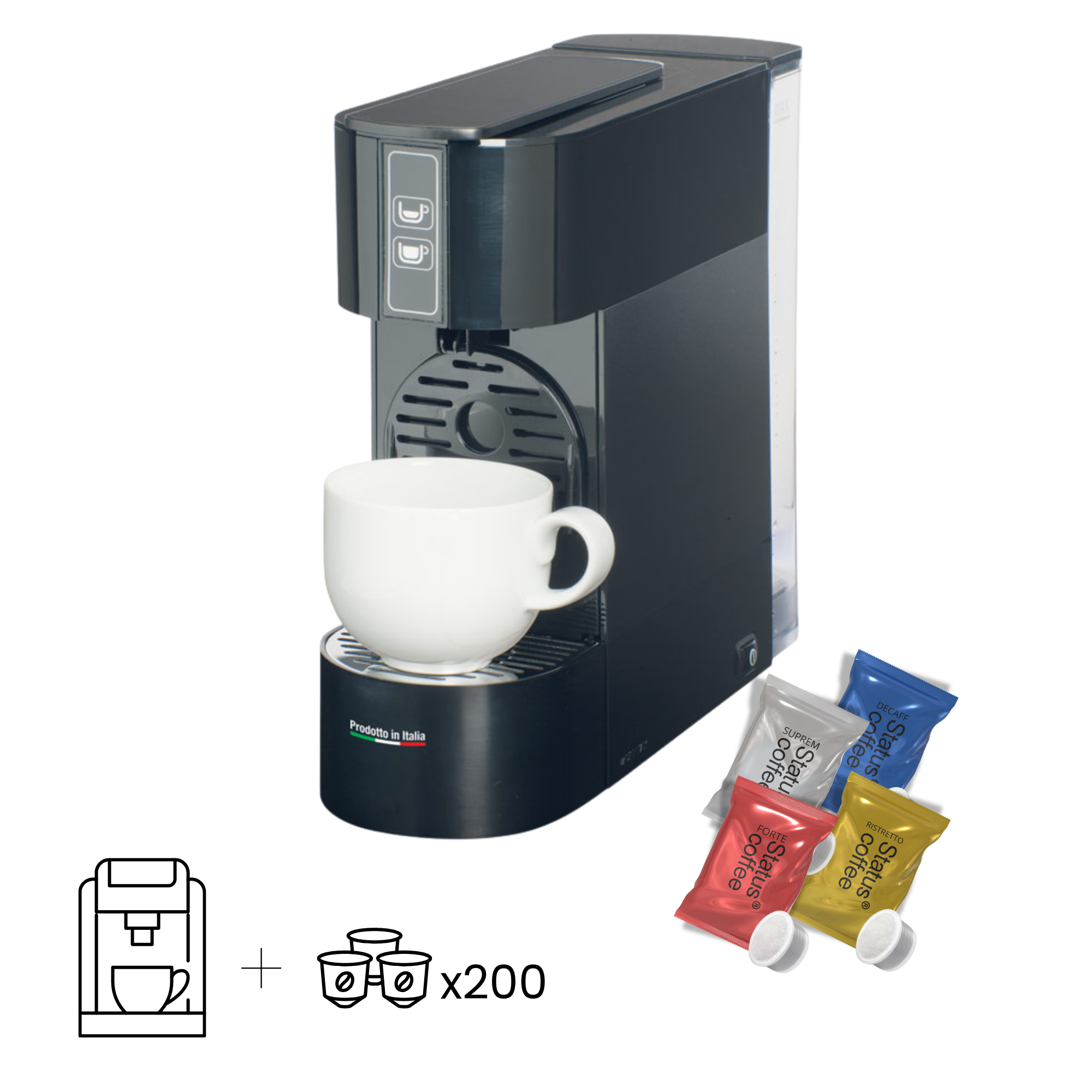 Barista Coffee Maker + 200 Capsules